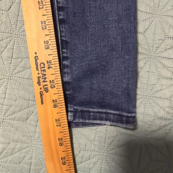 KanCan Jeans Women’s Size 9/28 Skinny Blue Distressed Denim Red Plaid Cotton - Picture 11 of 12